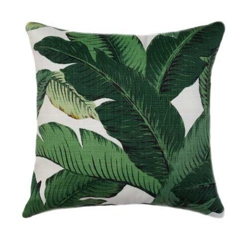 green leaf pillow covers