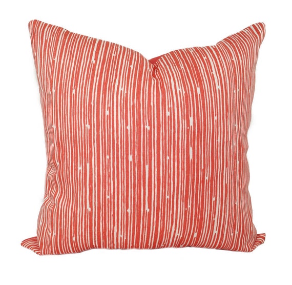 Coral Throw Pillow Coral Stripe Pillow Case White Coral