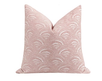 blush colored pillows