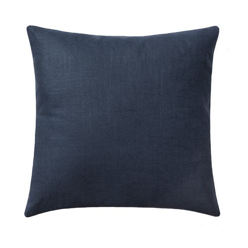 Solid Navy Decorative Pillow Cover Blue Pillow Cover Linen Etsy