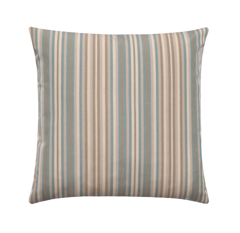 20x20 Sunbrella Pillow Cover Striped Pillow Sunbrella Etsy