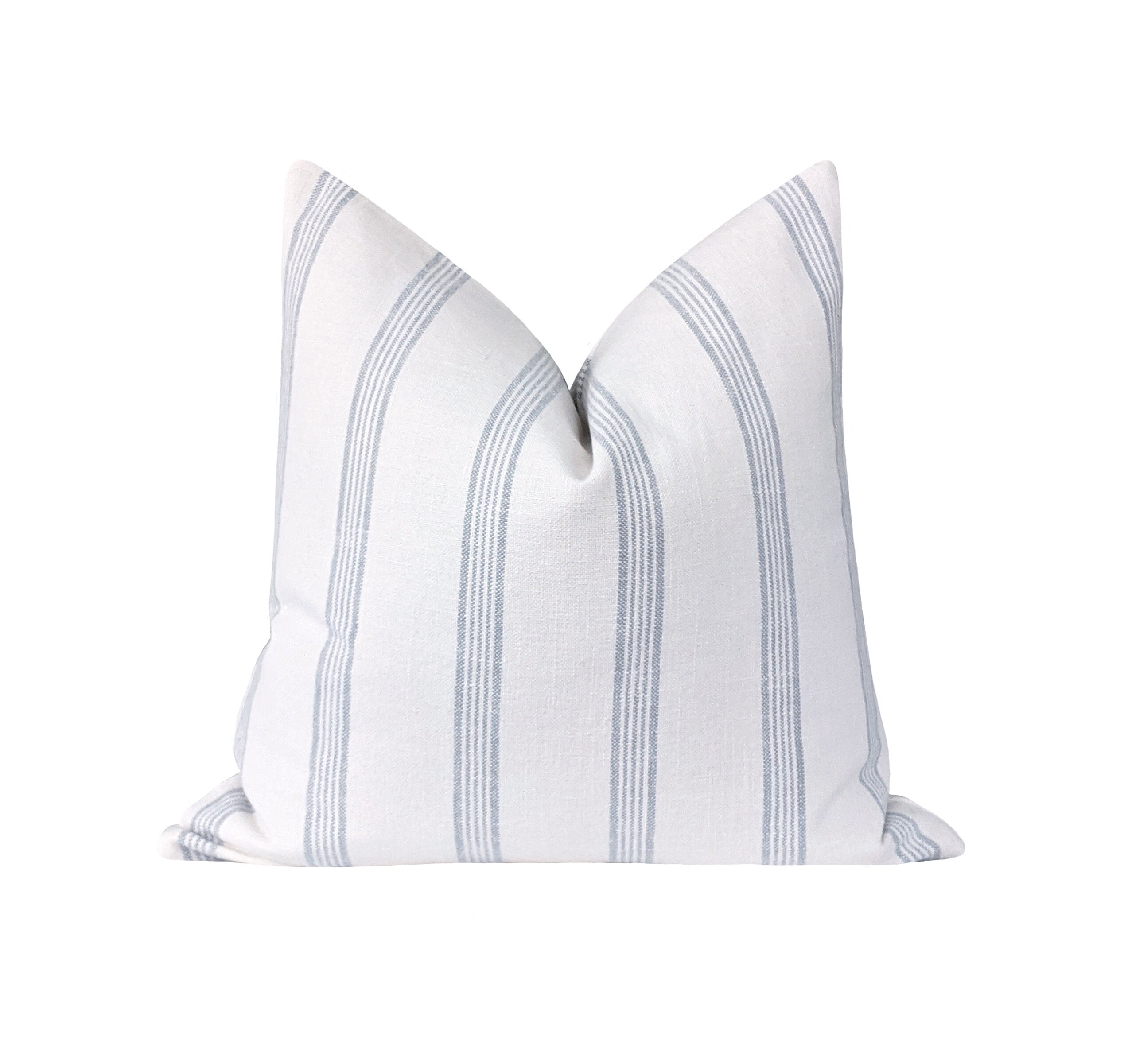 Coastal Décor Pillow Case, Striped Pillow Cover, 20x20 Light Blue Str…