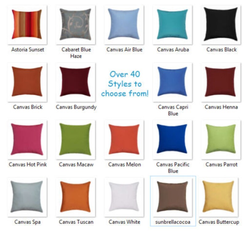 Sunbrella Canvas Charcoal Gray Outdoor Pillow Cover 20x20 Etsy