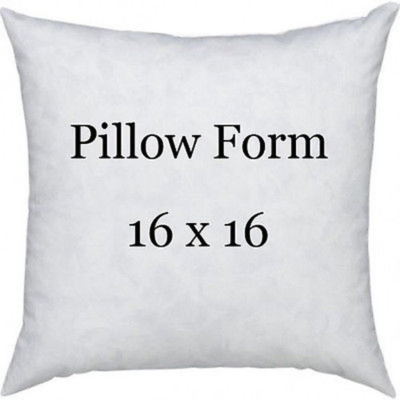 16 X 16 Indoor Outdoor Pillow Insert 100 Poly Fiberfill Etsy