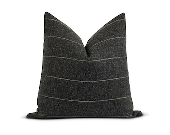grey and white pillow covers