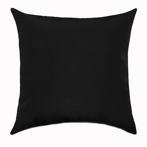 solid black throw pillows