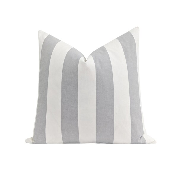Gray Stripe Pillow Etsy