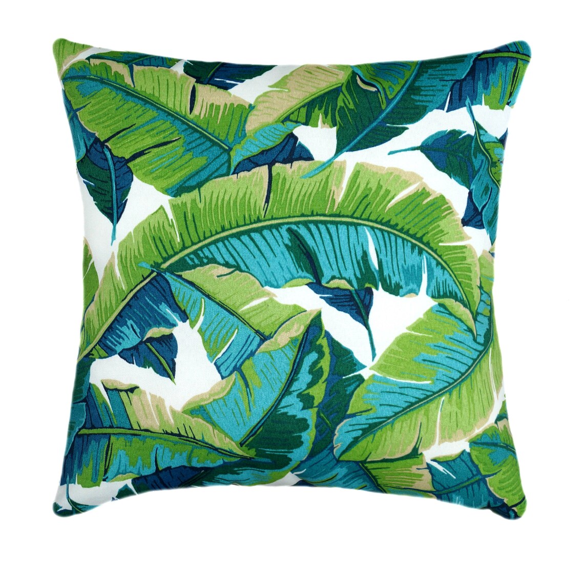 Green Palm Print Pillow Cover Palm Beach Regency Decor Etsy