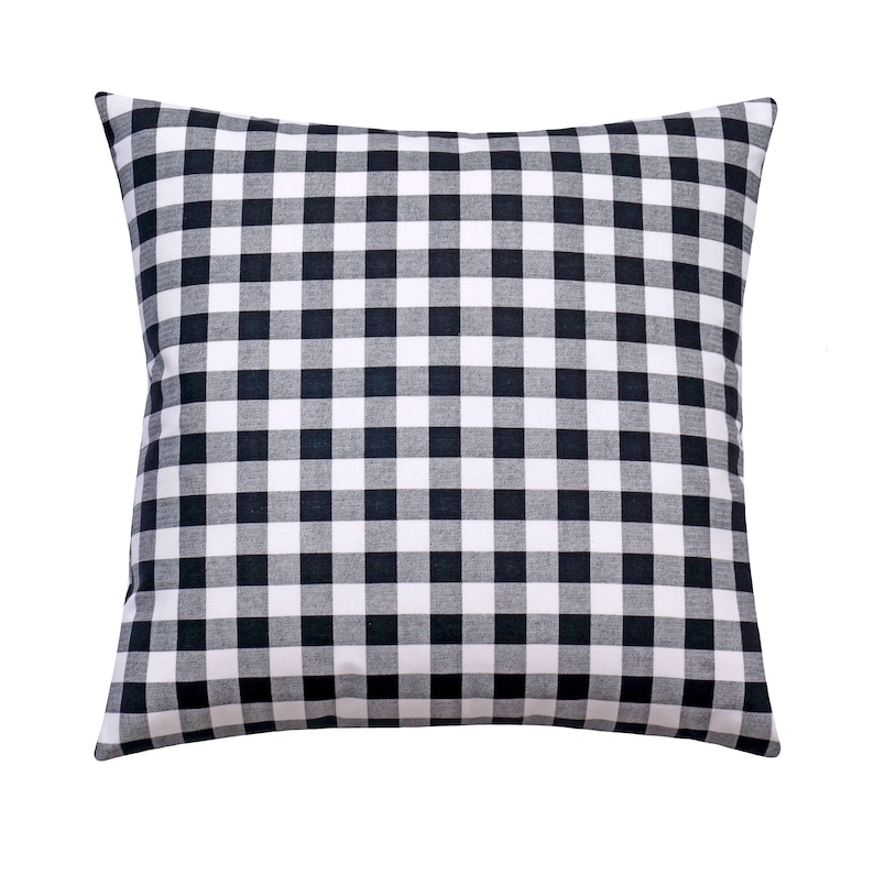 Black and White Buffalo Check Pillow Cover Throw Pillow Etsy