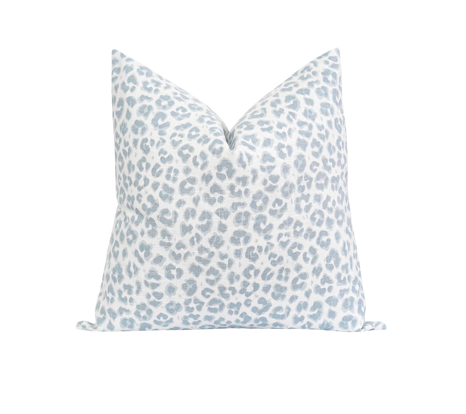 blue leopard print pillows