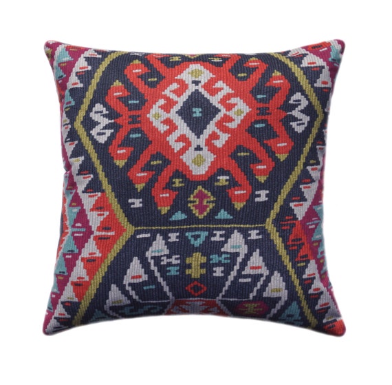 Kilim Pillow Cover Tribal Throw Pillow Aztec Pillow Cover Etsy