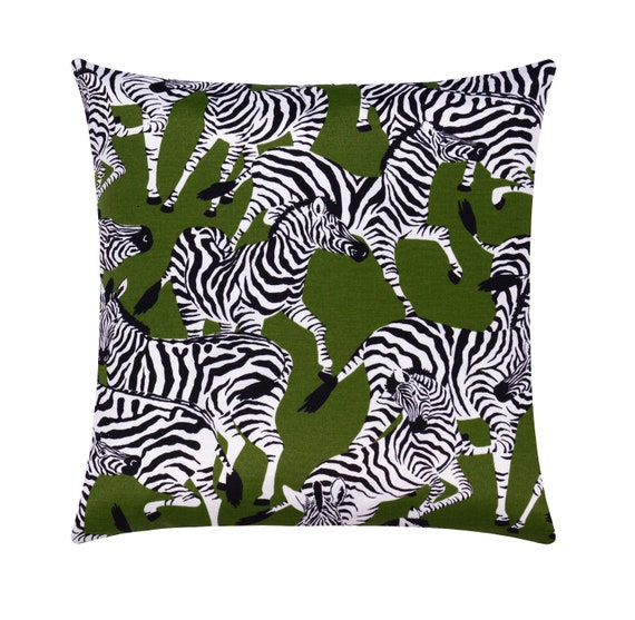 Zebra Outdoor Pillow Zebra Pillow Cover Leopard print pillow | Etsy