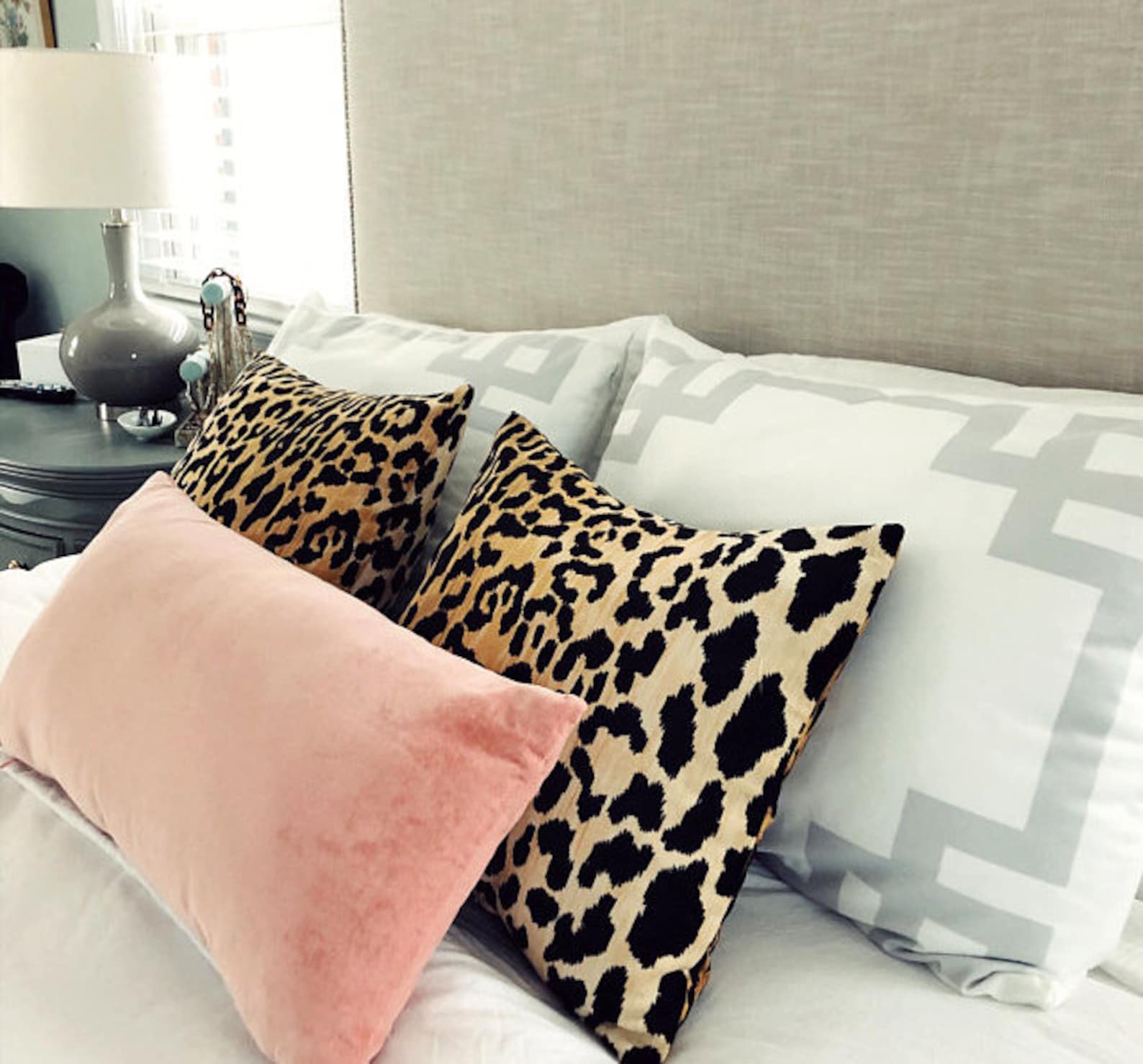Lumbar Cheetah Velvet Pillow Cover 12x20 Animal Print Throw Etsy
