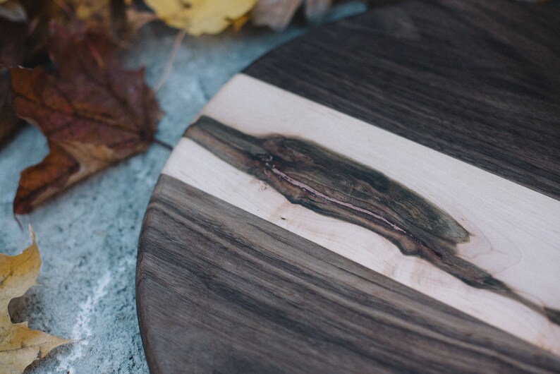 Twisted Maple /& Walnut ServingCharcuterie Board Copper Powder Inaly