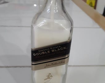 Johnnie Walker Double Black Mini bottle candle