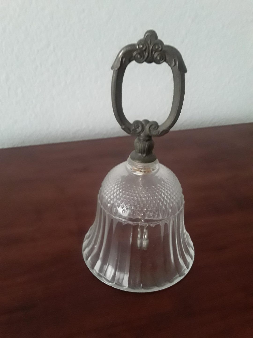 Crystalbell Crystal Bell With Iron Handle - Etsy
