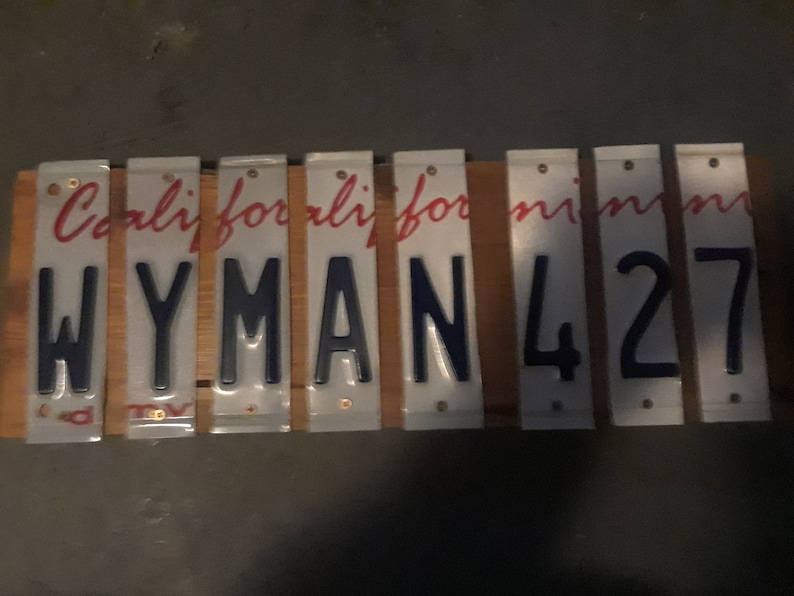 License Plate Signs Etsy