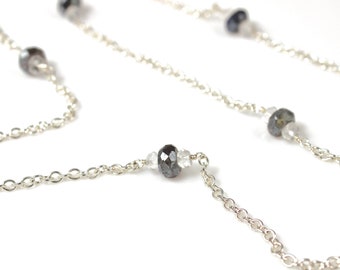 Labradorite Chain Necklace