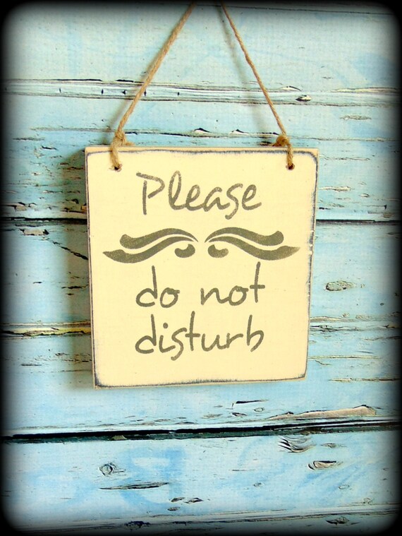 Please Do Not Disturb Front Door Sign Porch Image 0