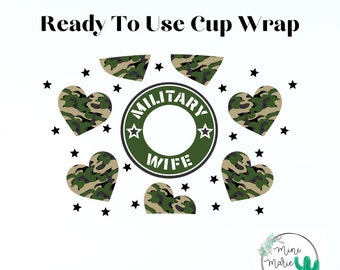 Military Wife Cup Wrap