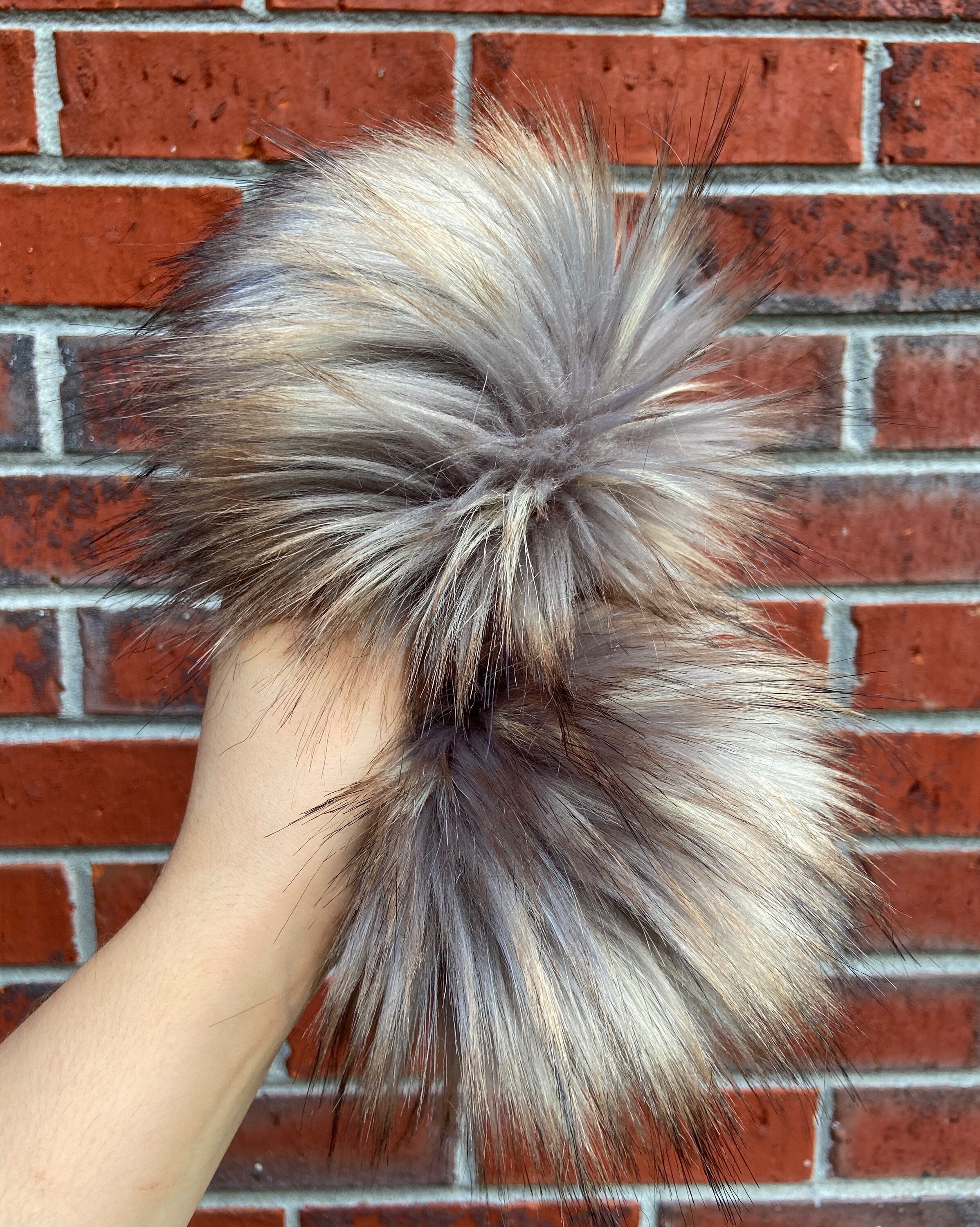 OPHELIA Faux Fur Poms / fur pom poms / pom pom beanie / pom pom hat /…