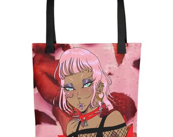 Strawberry Demon Tote Bag