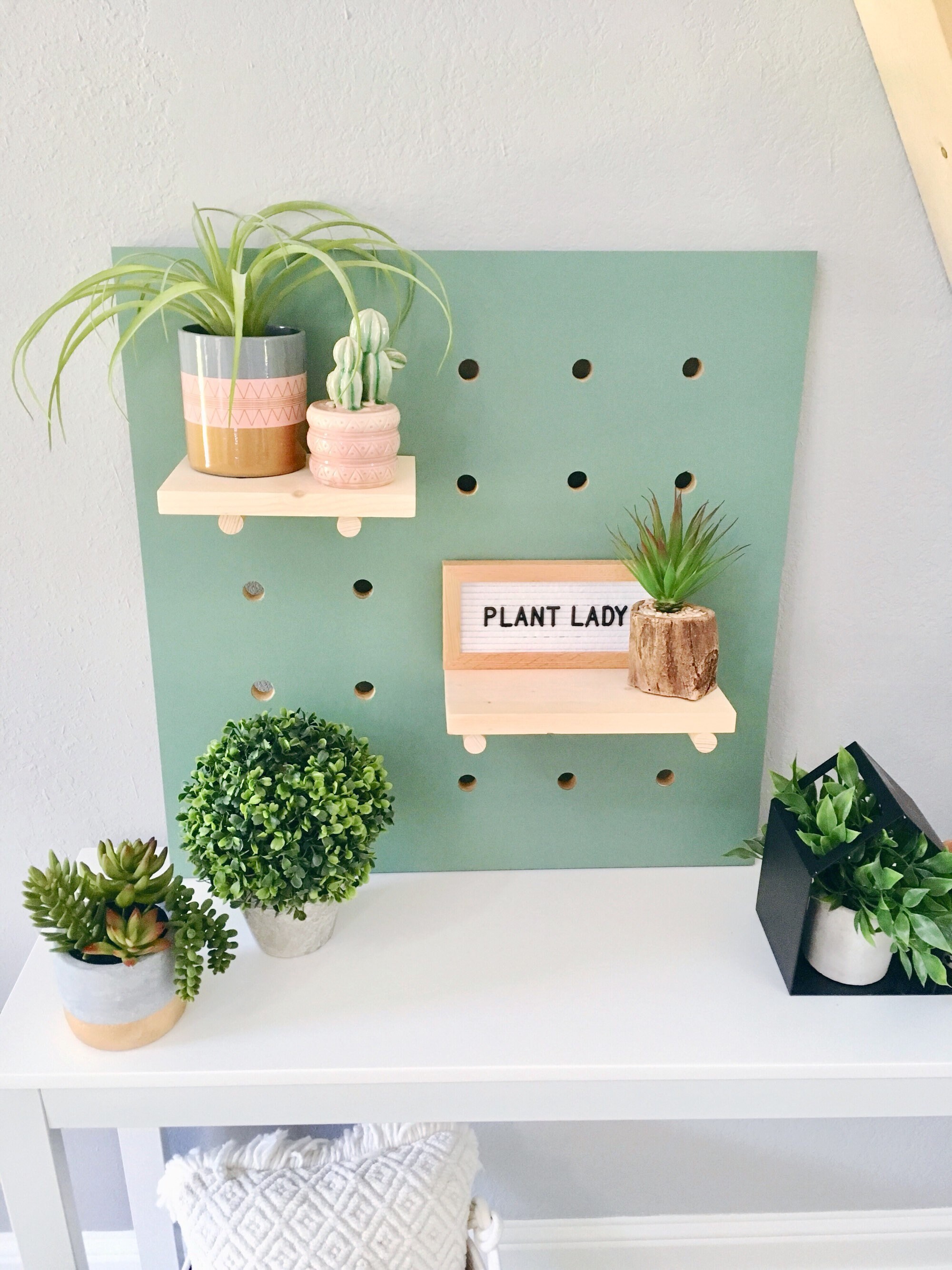 Pegboard Display with Shelves shelf display pegboard Etsy