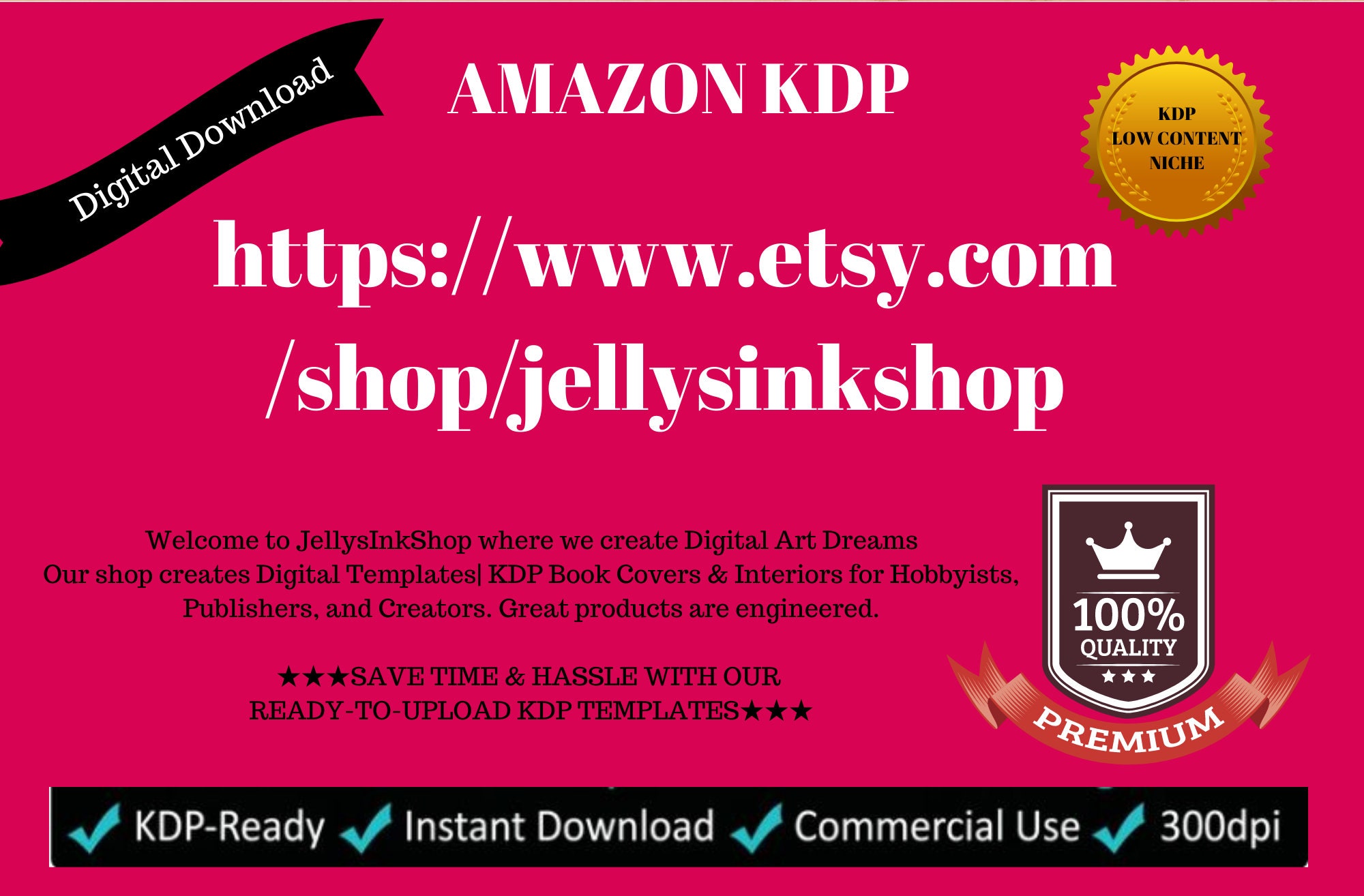 KDP Book Cover Template 6 X 9 Cover Amazon Book Cover Etsy