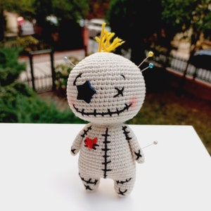 Voodoo Doll Crochet Pattern, Cute Voodoo Amigurumi Crochet Pattern, Tiny Voodoo Doll Pattern, Halloween Amigurumi Pattern image 4