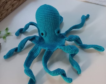 Patrón de amigurumi de pulpo a crochet: Juguete Kraken (Patrón en PDF)