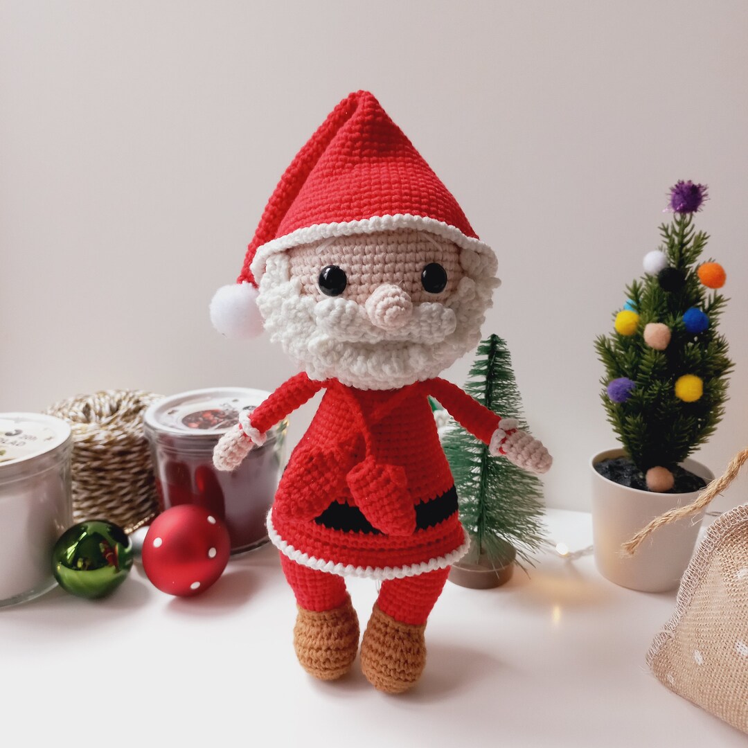 Christmas Santa Claus, Gingerbread Man, Bunny Crochet Kit for Beginners, for Adults with Step-by-Step Video Tutorials, Create Your Own Festive