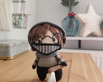 Schema all'uncinetto, schema all'uncinetto Ticci-Toby Creepypasta, schema all'uncinetto Amigurumi Ticci-Toby Creepypasta, schema all'uncinetto unico