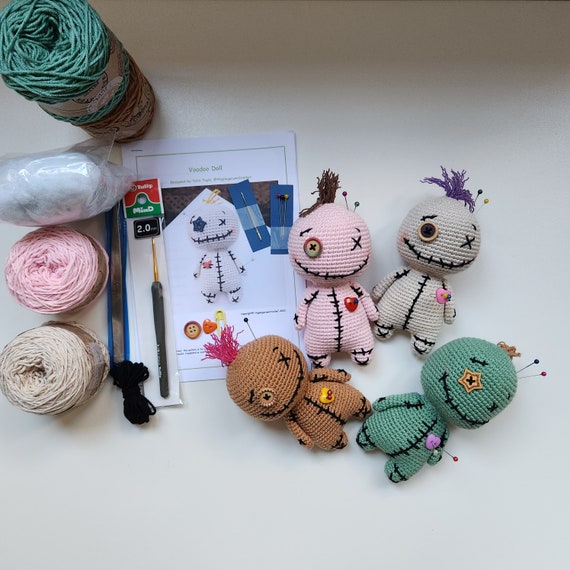 Gril Crochet Kit DIY Doll Crocheting Kitsmaterial Gift Knitting