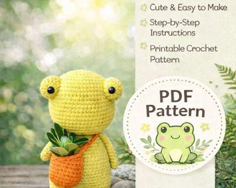 Frog Crochet Pattern – PDF Amigurumi Pattern (Instant Download)
