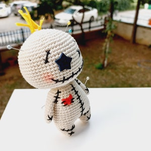 Voodoo Doll Crochet Pattern, Cute Voodoo Amigurumi Crochet Pattern, Tiny Voodoo Doll Pattern, Halloween Amigurumi Pattern image 3