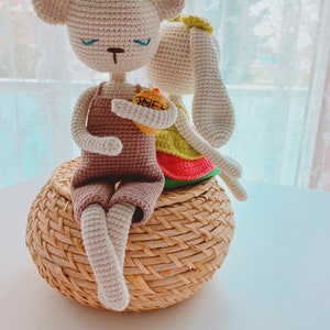 Amigurumi Bär Häkelanleitung, süßer Amigurumi Teddybär, Muster Digital Download, Einfache Häkelanleitung PDF, Anleitung für Bär