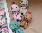 Voodoo Doll Amigurumi Crochet Pattern, Cute Halloween Toy (PDF Pattern)