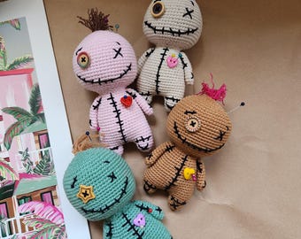 Voodoo Doll Amigurumi Crochet Pattern, Cute Halloween Toy (PDF Pattern)