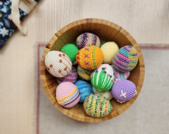 Crochet Easter Eggs Ornaments Pattern: 8-in-1 Amigurumi (PDF Pattern), Easter basket stuffers