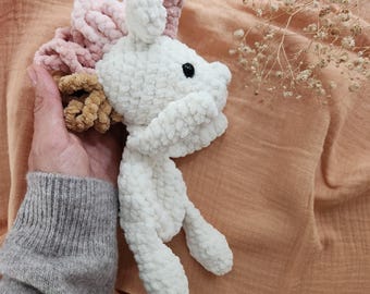 Mini Crochet Unicorn Lovey: Rainbow Snuggler (PDF Pattern)