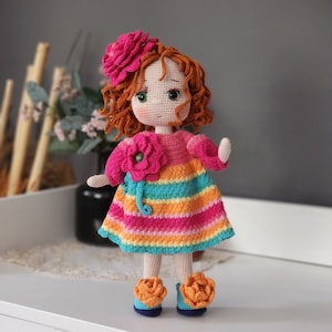 Princess Crochet Doll, Amigurumi Doll For Sale, Gift For Kids, Art Doll Gift, Granddaughter gift idea