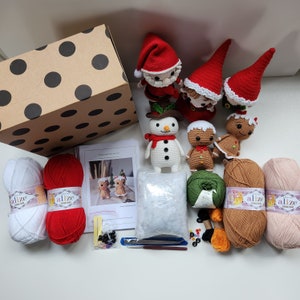Crochet Kit, Beginner Crochet Kit, Christmas Crochet Kit