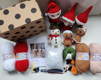 Christmas Crochet Kit: Beginner-Friendly Holiday Amigurumi