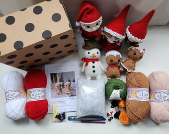 Crochet Kit, Beginner Crochet Kit, Christmas Crochet Kit