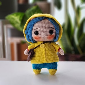Crochet Pattern, Coraline Doll Crochet Pattern, Amigurumi Crochet Pattern