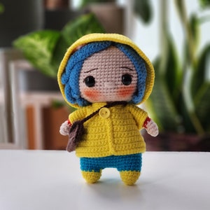 Crochet Pattern, Coraline Doll Crochet Pattern, Amigurumi Crochet Pattern