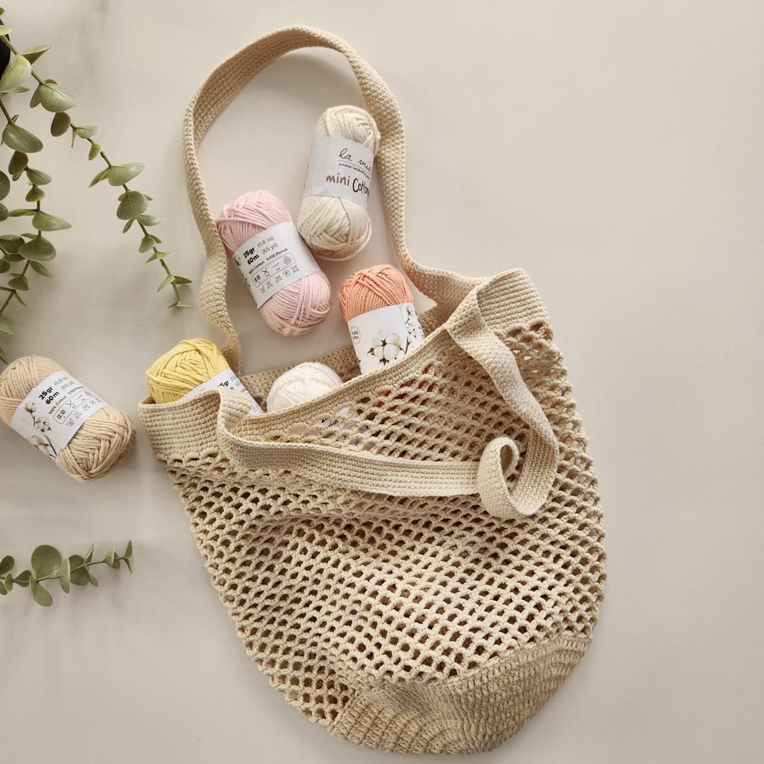 Crochet Market Bag Pattern | Farmers Market Tote | Reusable Shopping ...
