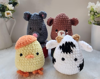 No Sew Amigurumi Crochet Patterns: Animal Collection (PDF Download)