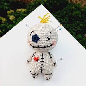 Voodoo Doll Crochet Pattern, Cute Voodoo Amigurumi Crochet Pattern, Tiny Voodoo Doll Pattern, Halloween Amigurumi Pattern image 5