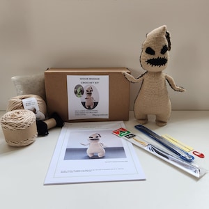 Crochet Kit, Amigurumi Kit, Halloween with Printed Pattern, DIY Kit Craft Eco-friendly Gift for Crocheter